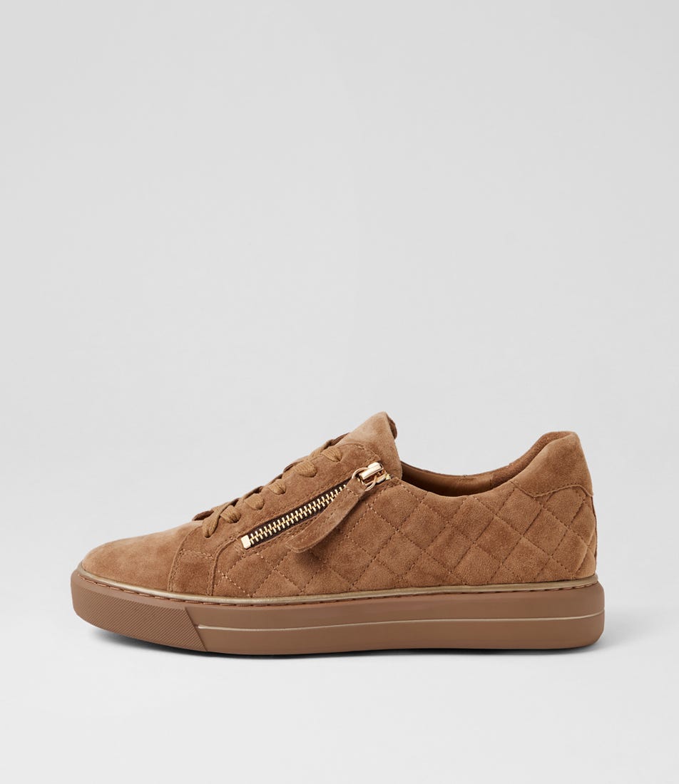 Kozie W Light Choc Suede Sneakers