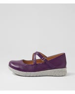 Soffees Xf New Purple Leather Mary Janes