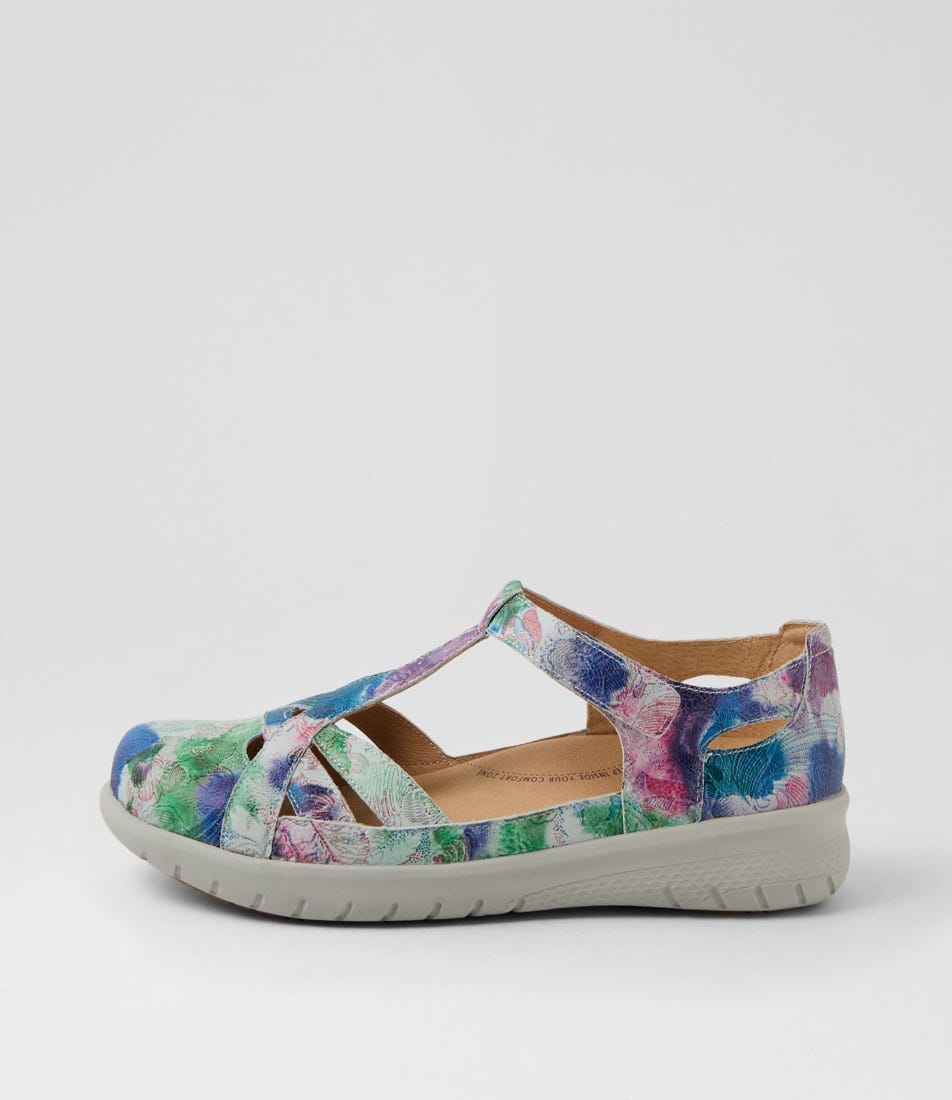 Sinsta Xf Blue Garden Leather Sneakers