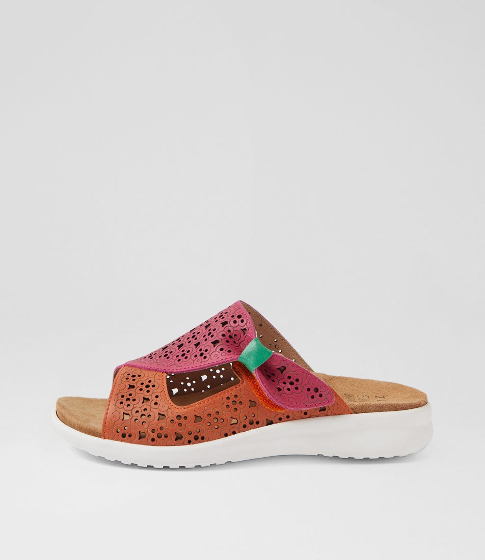 Binty Xw Bright Multi Leather Sandals