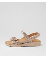 Belon Xw Champagne Almond Leather Sandals