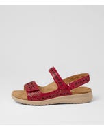 Belon Xw Dark Red Almond Leather Sandals