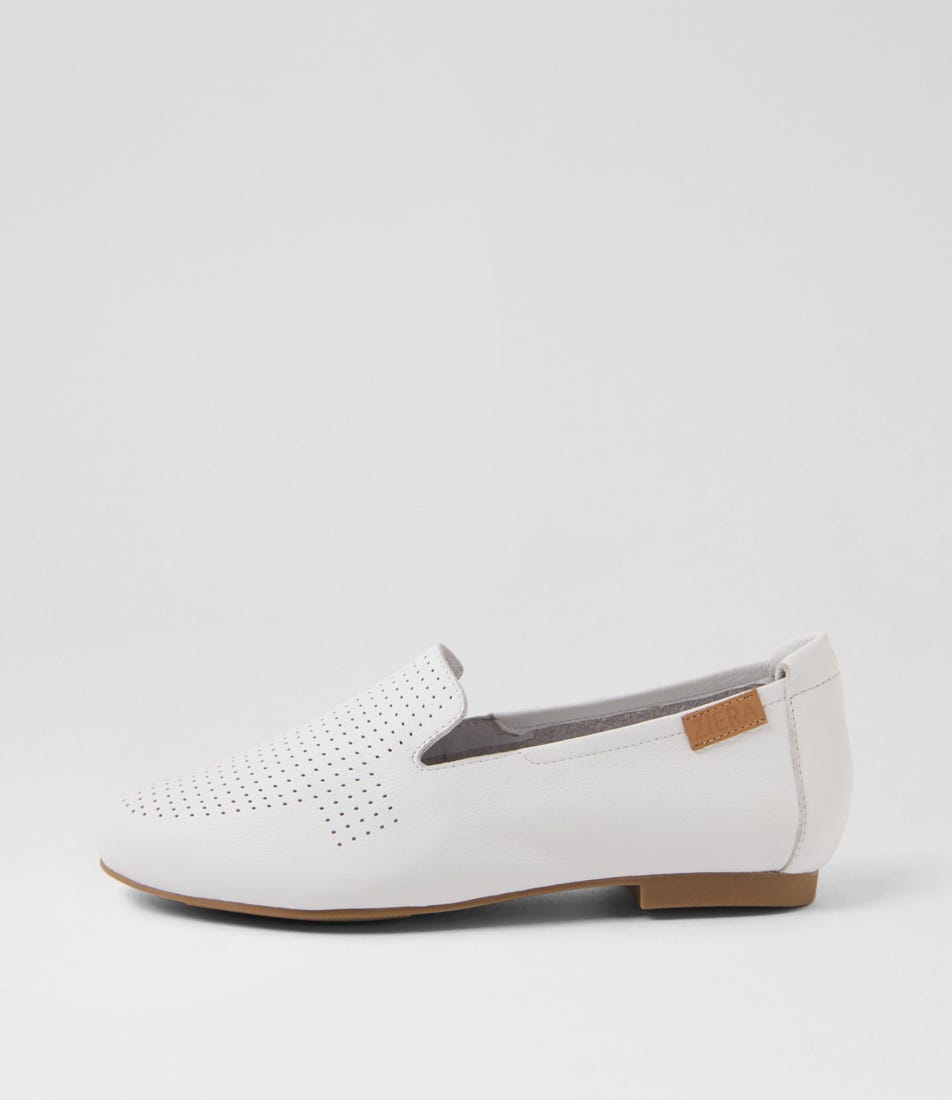 Cimmie Xf White Leather Flat Shoes
