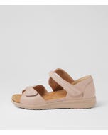 Bobbies Xw Nude Almond Leather Sandals