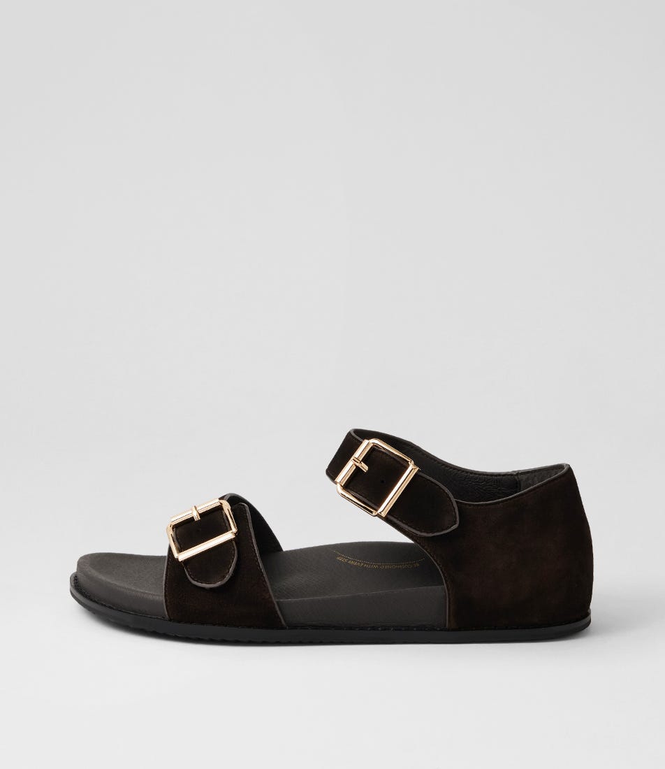 Hanka W Choc Suede Sandals