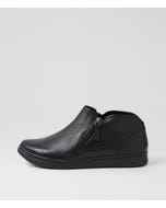 Donnies Xf Black Leather Ankle Boots