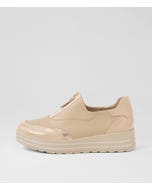 Voura Xf Cafe Champagne Patent Leather Sneakers