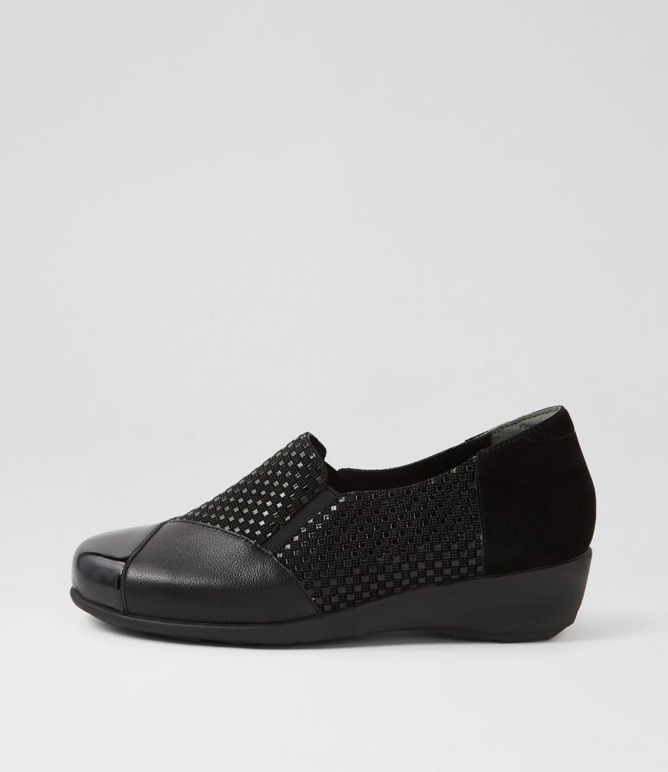 Swissh Xf Black Mix Flat Shoes