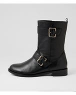 Myas Xw Black Leather Ankle Boots