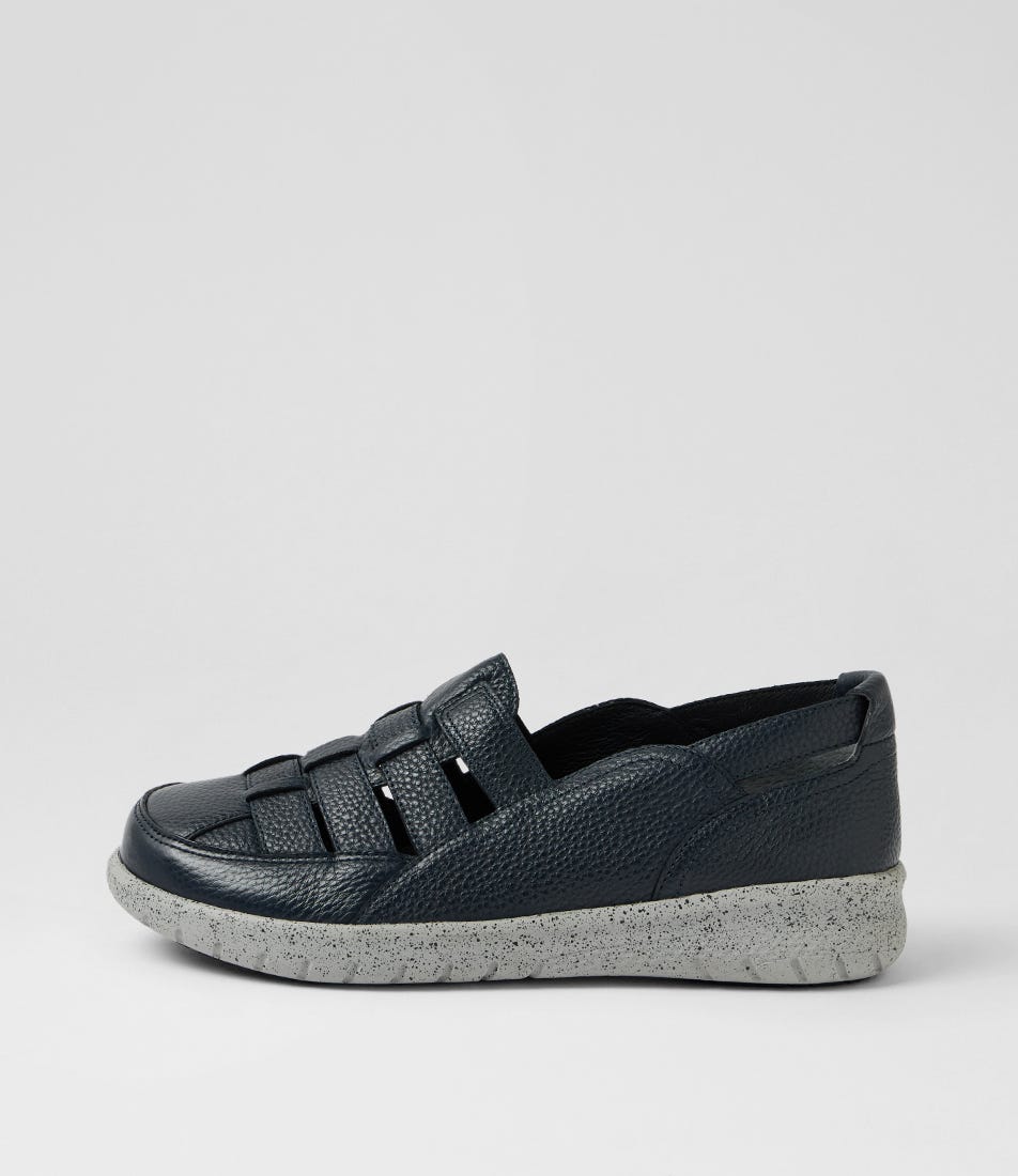 Salma Xw Ink Leather Flat Shoes