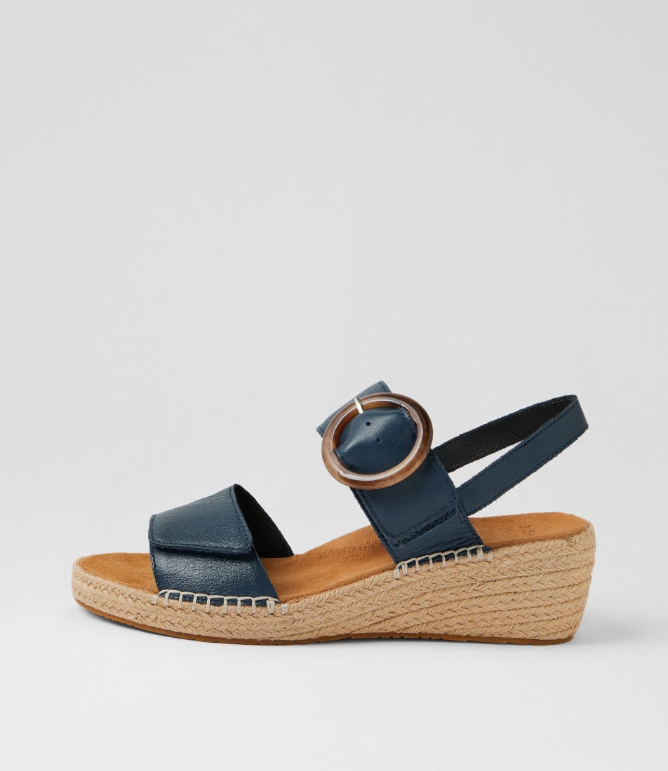 Kulies Xw Navy Leather Sandals