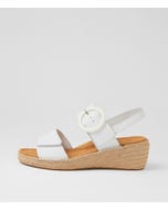 Kulies Xw White Leather Sandals