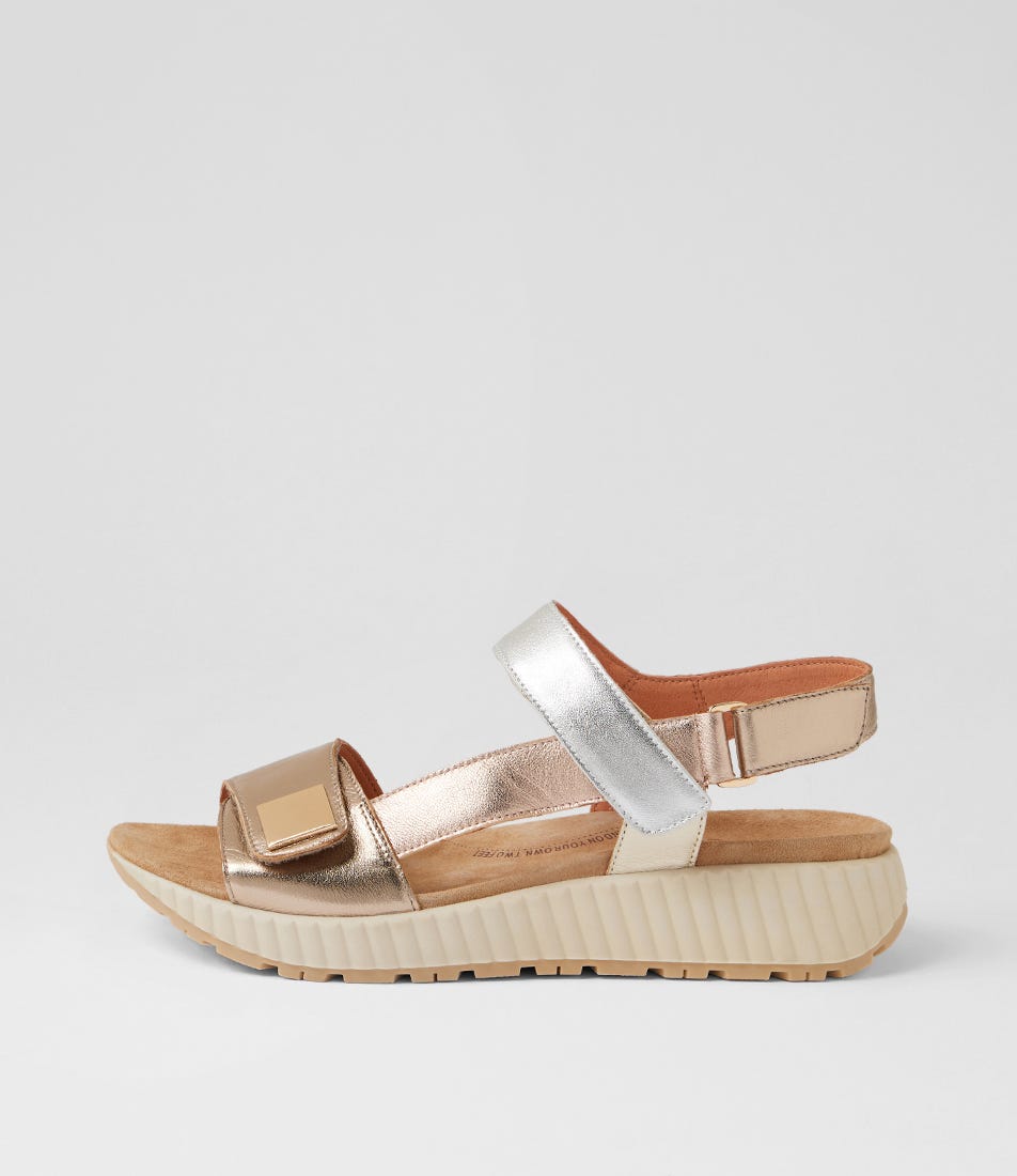 Lomar W Metallic Multi Leather Sandals