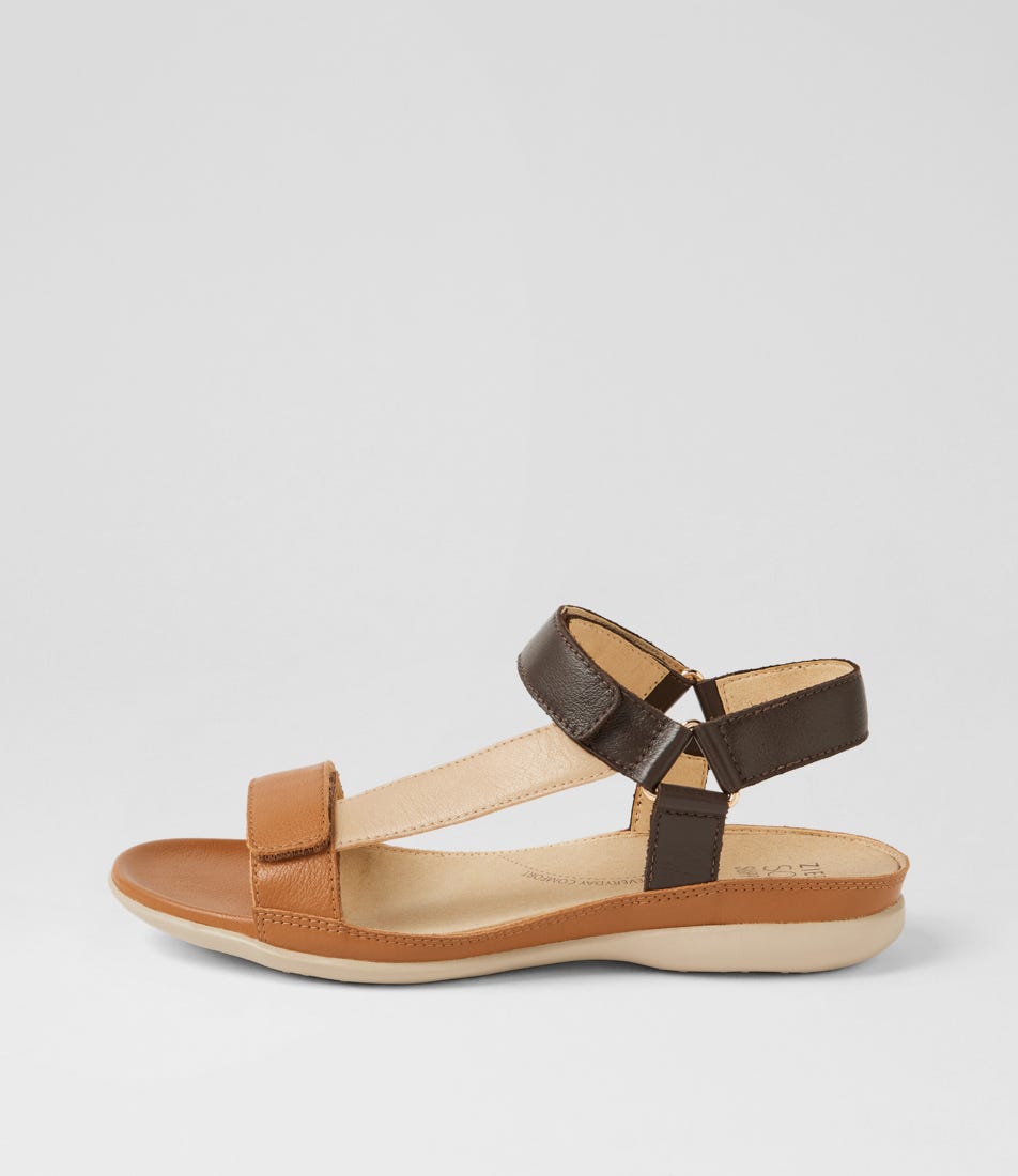 Bellar W Dark Tan Leather Sandals