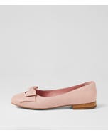 Debbine W Pretty Pink Leather Ballet Flats