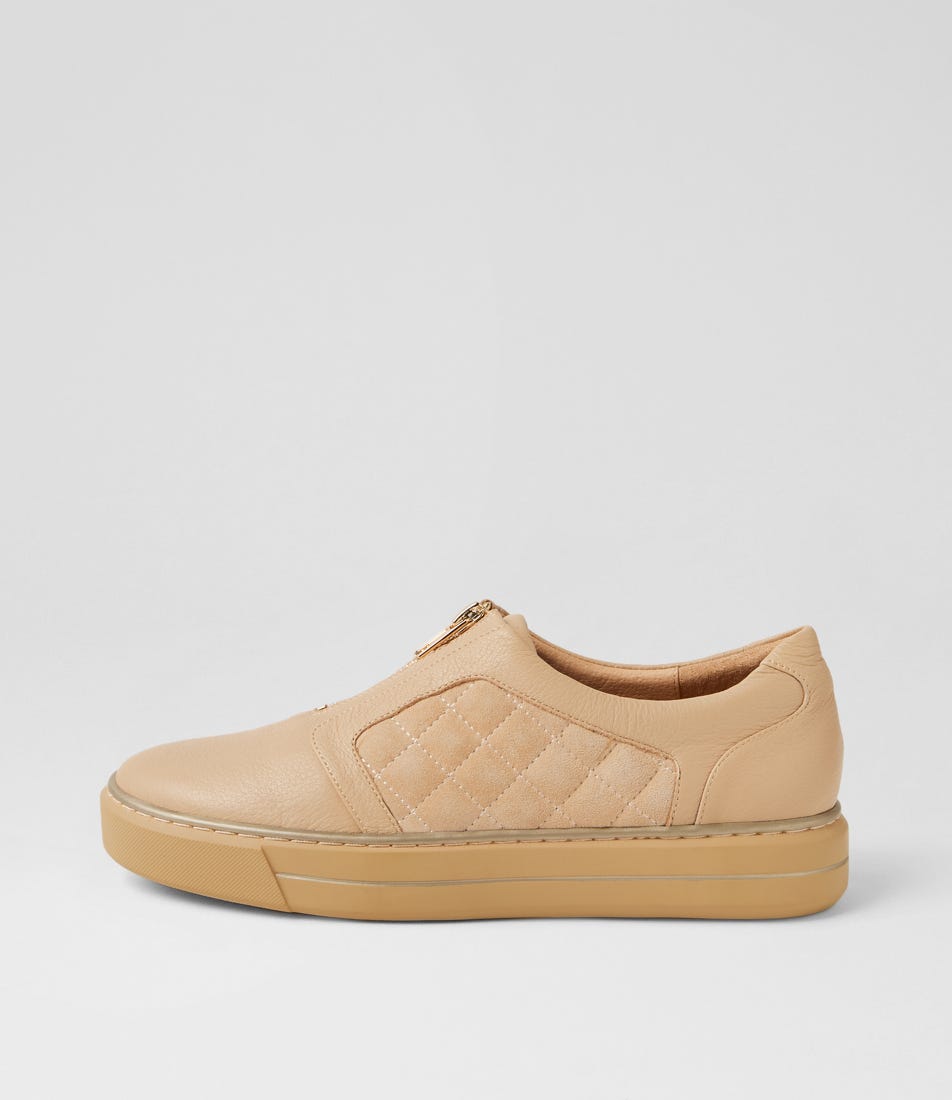 Kimon W Camel Leather Sneakers