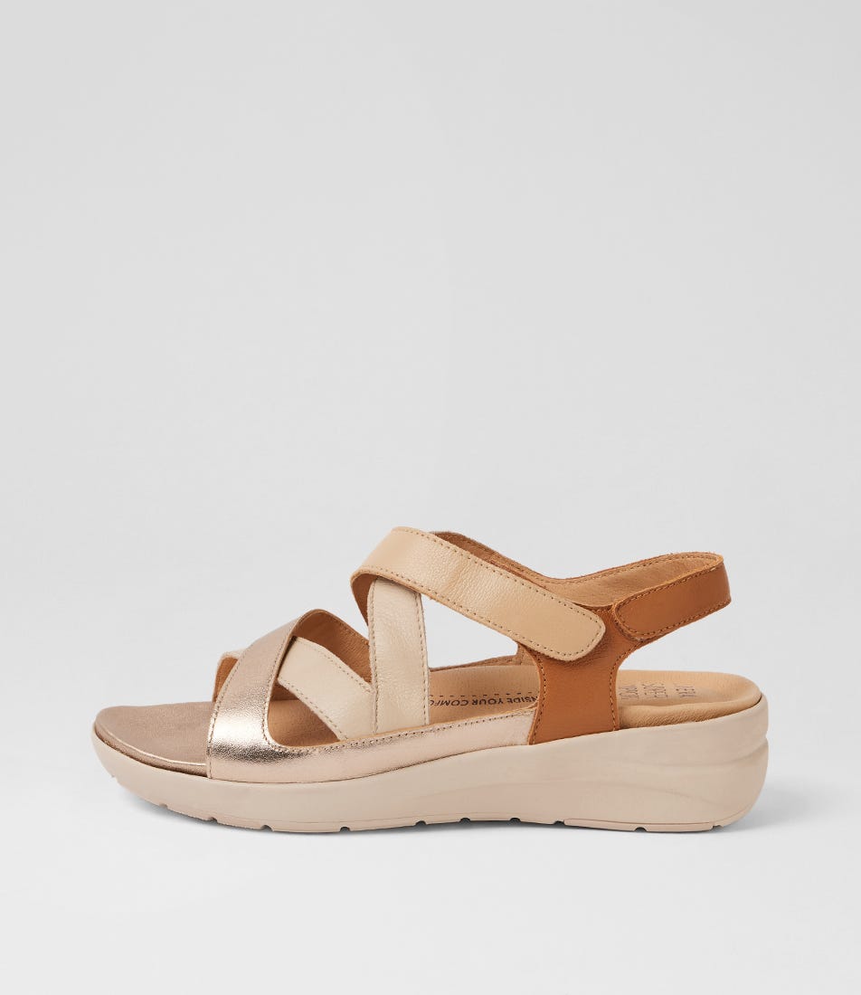 Navla Xw Neutral Multi Leather Sandals