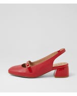 Zolmy W Red Leather Patent Heels