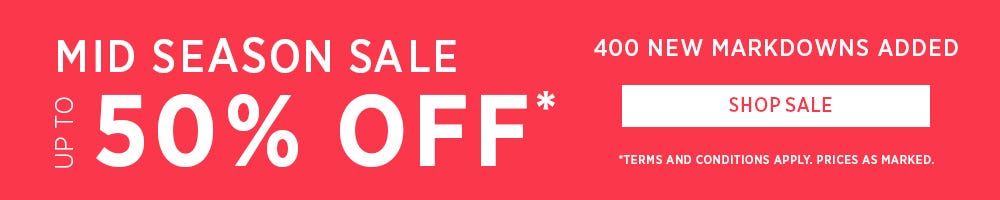 MID SEASON 50% OFF | SHOP NOW