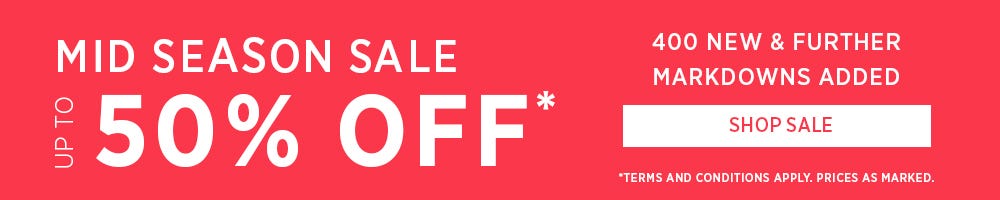 MID SEASON 50% OFF | SHOP NOW
